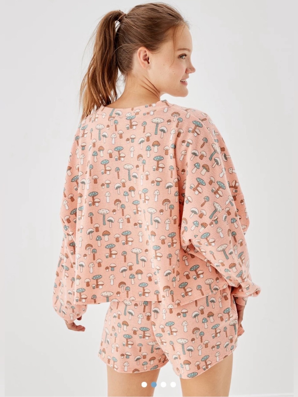 American Eagle Mushroom Waffle Shorts